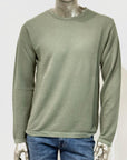 S4-0315 Maglia Girocollo Cotone Ultrasoft Verde Salvia Man