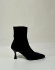W5-78042 Polacchino Tessuto Effetto Camoscio Nero
