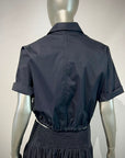 S6-DC5232 Camicia Manica Corta Arriccio Nera