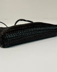 S6-1104 Borsa Clutch Intrecciata Brown 220