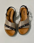 S6-1950 Sandalo Zeppa Malva Moro