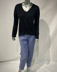 W5-25032 Pantalone Cropped con Tasche Onda
