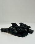 S6-8556 Sabot Aperto Imbottito Black