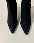 W5-78043 Stivale Tessuto Effetto Camoscio Nero