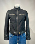 DS4-TRINIDAD MIX Giubbotto in Pelle Black Woman