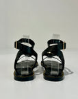 S6-8551 Sandalo con Cinturino a Caviglia Dettaglio Gold Black