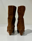W6-071 Stivaletto Arricciato Camoscio Birra