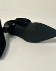 W5-78042 Polacchino Tessuto Effetto Camoscio Nero