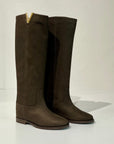 W5-2568 Stivale Desire V Oro Scamosciato Testa di Moro