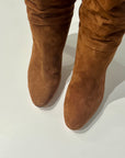 W6-105 Stivale Alto Camoscio Sigaro