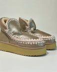 W4-MINI ESKIMO Platform Boot Stone Metallic