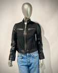 DS4-TRINIDAD MIX Giubbotto in Pelle Black Woman