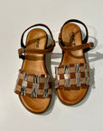 S6-1932 Sandalo Zeppa Cuoio Zebra