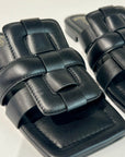 S6-8556 Sabot Aperto Imbottito Black