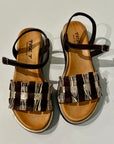 S6-1942 Sandalo Zeppa Moro Zebra