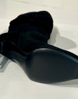 W5-4340 Stivaletto Tacco 8 Camoscio V Oro Nero