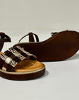 S6-1942 Sandalo Zeppa Moro Zebra