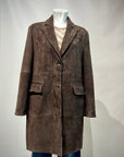 DW5-LUANA Spolverino Foderato Suede Moka Woman