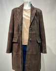 DW5-LUANA Spolverino Foderato Suede Moka Woman