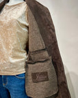 DW5-LUANA Spolverino Foderato Suede Moka Woman