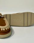 W5-Bounce Clog Metal Logo Cognac