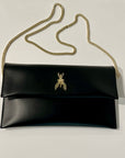 S-CB5460 Pochette Fly con Catena Black