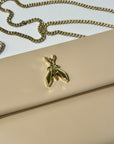 S-CB5460 Pochette Fly con Catena Ocean Sand