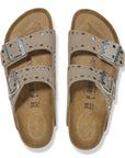 1029390 Arizona Plantare Soft Suede Rivet Taupe Woman