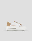 DW5-LANCASTER Leather White/Light Cognac Woman