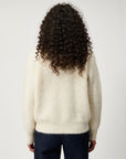 DS6-CREW Maglia Neck Alpaca Blend Ecrù Woman