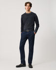 UW6-CREW Maglia Merino Wool Printed Charcoal Man