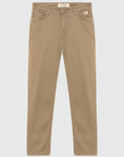 US3-517 Pantalone 5Tasche Plein Drill Crow Beige Man