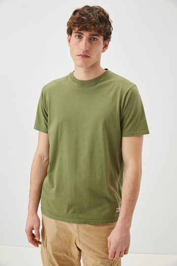 US4-T-Shirt Girocollo Jersey Army Green Man
