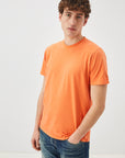 US4-T-Shirt Girocollo Jersey Orange Man