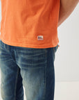 US4-T-Shirt Girocollo Jersey Orange Man