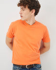 US4-T-Shirt Girocollo Jersey Orange Man