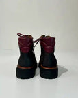 W5-9976 Pedula Suede Carbone/Bordeaux