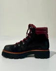 W5-9976 Pedula Suede Carbone/Bordeaux