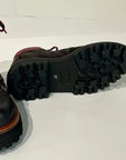 W5-9976 Pedula Suede Carbone/Bordeaux