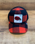 Cappello Lady Bug Quadri RED