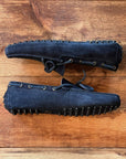 PVU2 Mocassino Car-Shoes Suede Navy Man