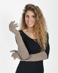 113 Guanto Lungo Cashmere Notturno