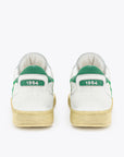 US3-MI Basket Low Used Bianco-Verde Man