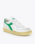 US3-MI Basket Low Used Bianco-Verde Man