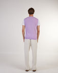 S3-0576 Gilet V con T-Shirt Lilla Man