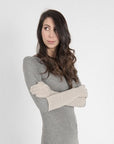113 Guanto Lungo Cashmere Notturno