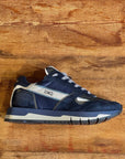 HND24 03 Leather Sneakers Blue 3042 Man