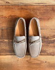 PVU2 Mocassino Car-Shoes Suede Taupe Chiaro Man