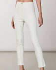S3-8P0463 Pantalone Slim Coconut White