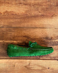 PVU2 Mocassino Car-Shoes Suede Verde Man